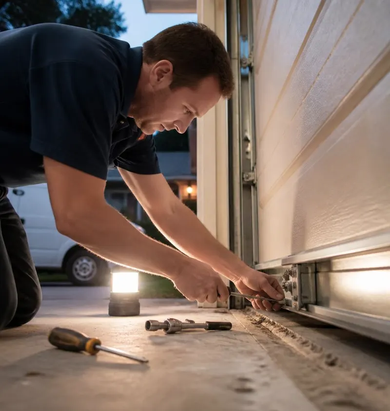 Off Track Door Repair in Astatula